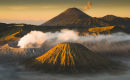 Golden glow on Semeru eruption